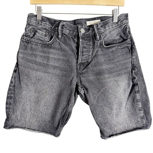 All Saints Men’s Switch Washed Gray Denim Jean Shorts Size 30 - Picture 2 of 11